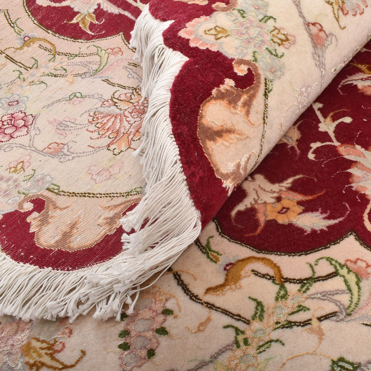 Perzisch tapijt - Tabriz - Royal rond  - 200 x 200 cm - veelkleurig