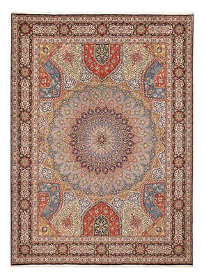 Perzisch tapijt - Tabriz - Royal - 402 x 302 cm - licht beige