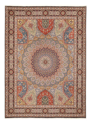Perzisch tapijt - Tabriz - Royal - 402 x 302 cm - licht beige