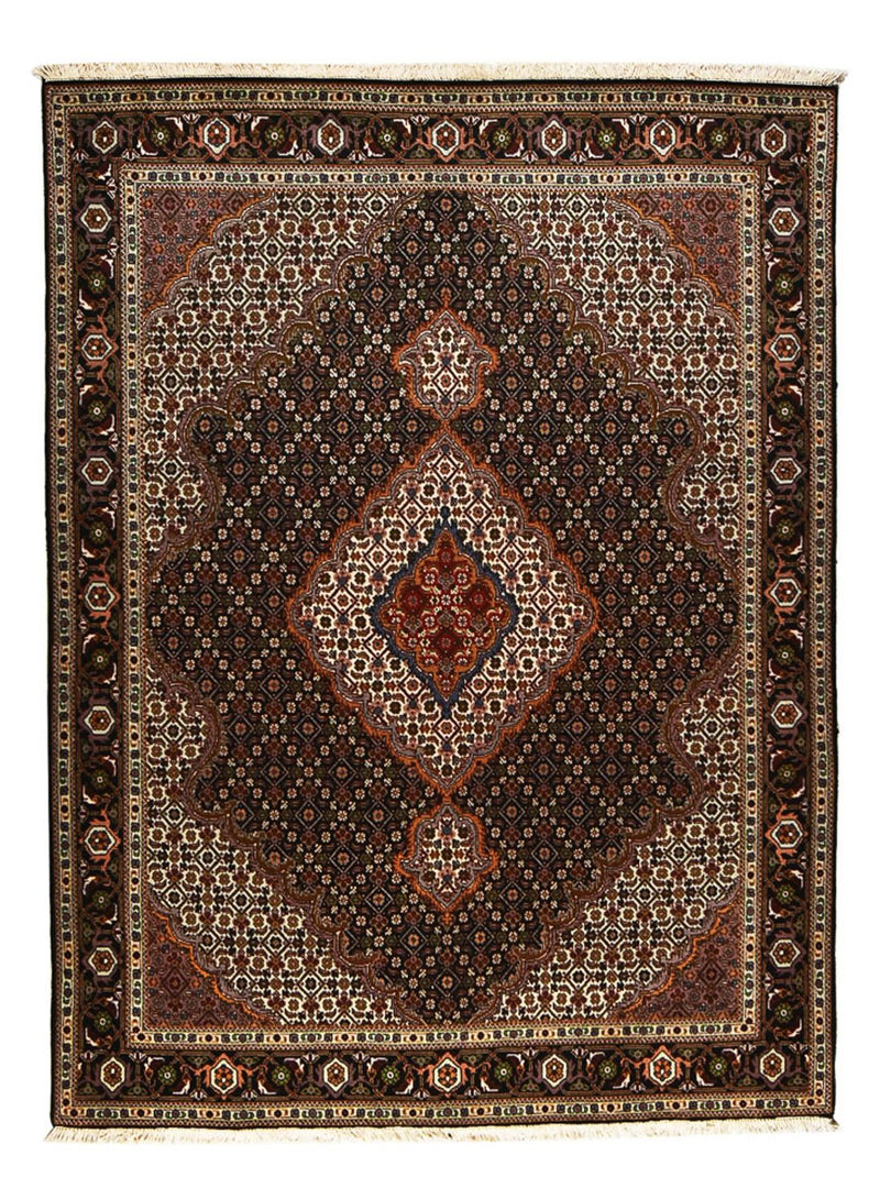 Perzisch tapijt - Tabriz - Royal - 204 x 152 cm - donkerbruin