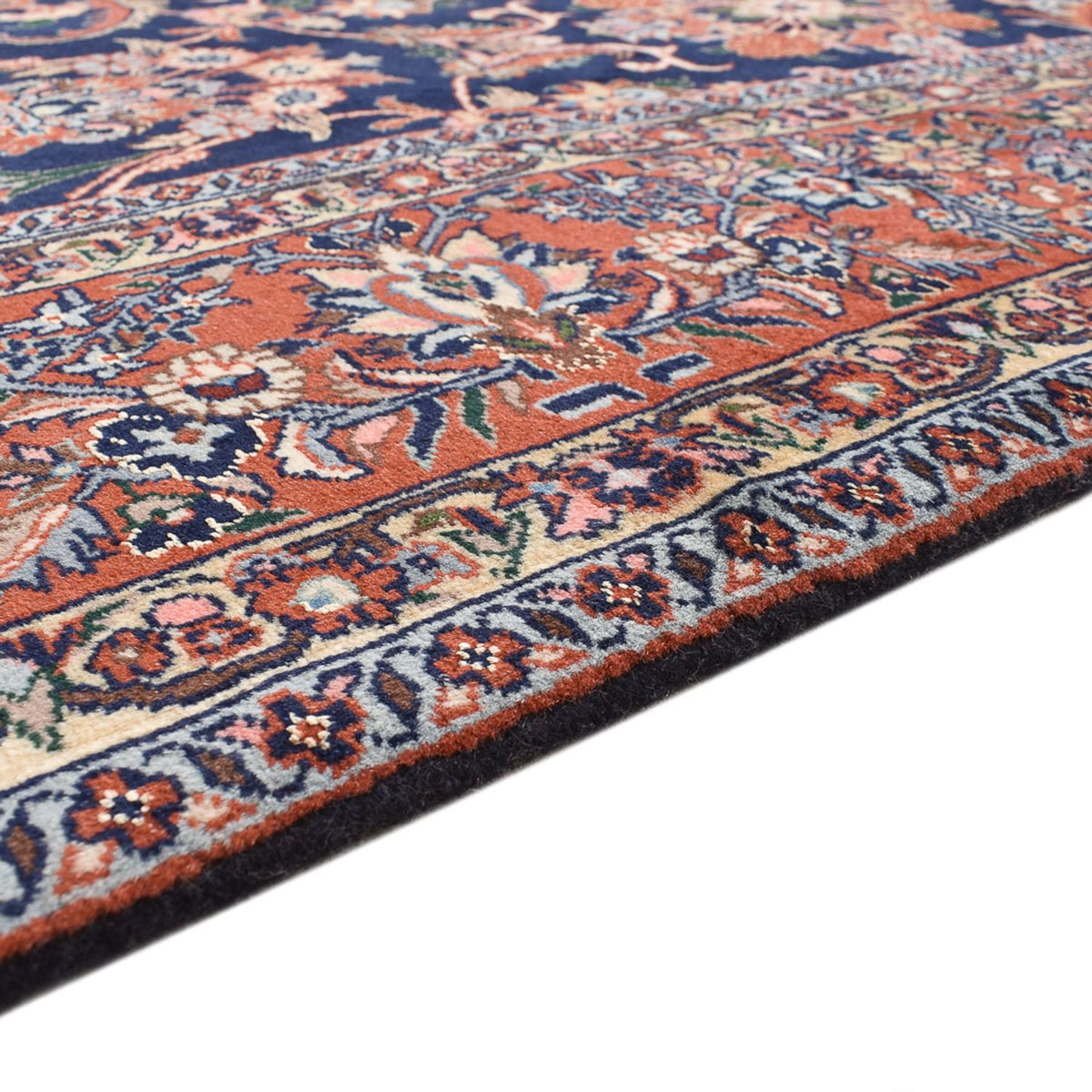 Perzisch tapijt - Bijar - 295 x 206 cm - donkerblauw