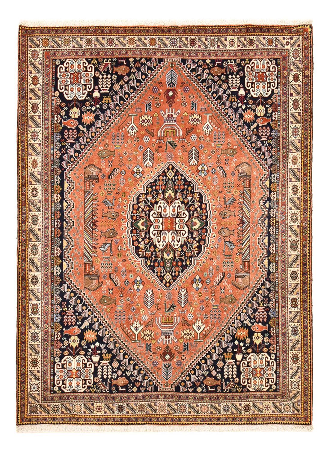 Gabbeh Tapijt - Kashkuli Perzisch - 202 x 152 cm - licht rood