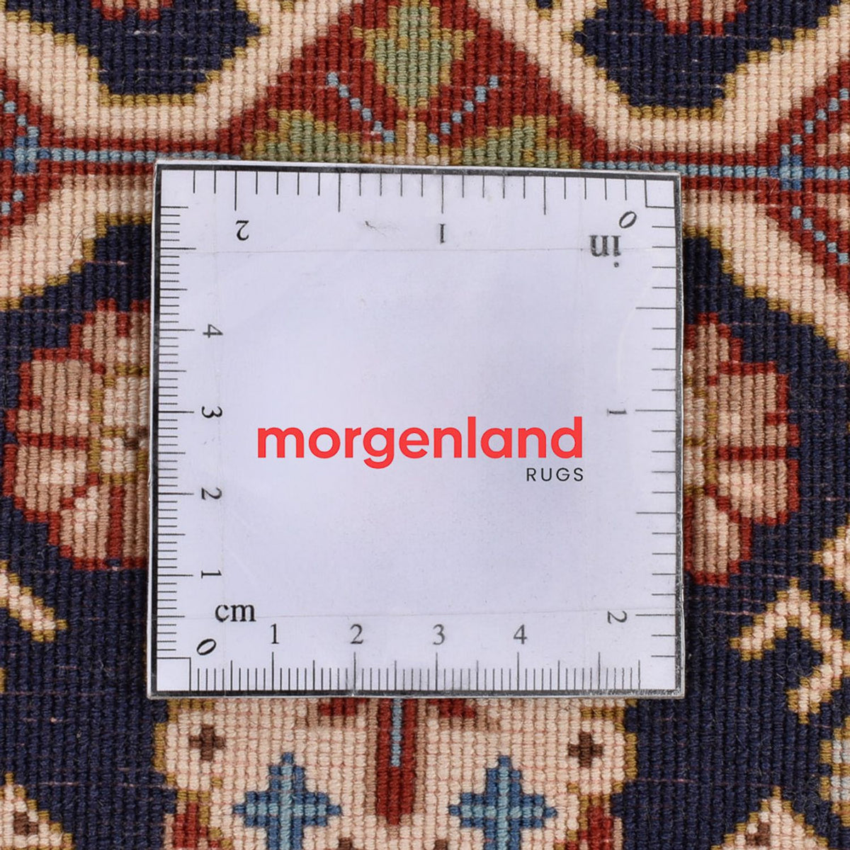 Loper Perzisch tapijt - Ghom - Koninklijk - 202 x 52 cm - donker beige