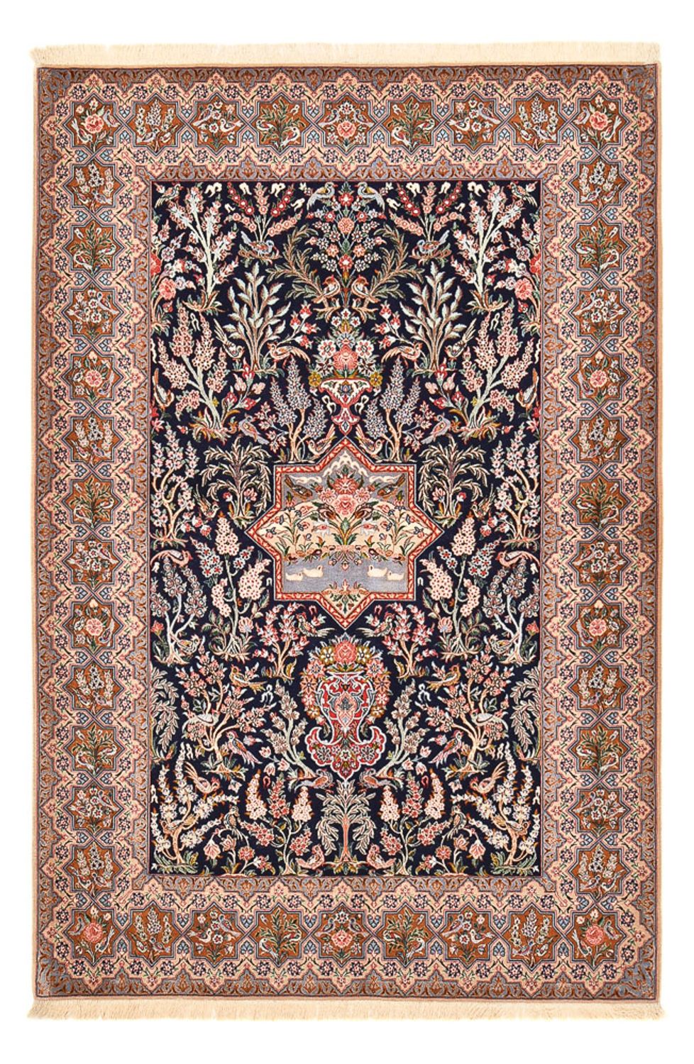 Perzisch tapijt - Isfahan - Premium - 238 x 159 cm - donkerblauw