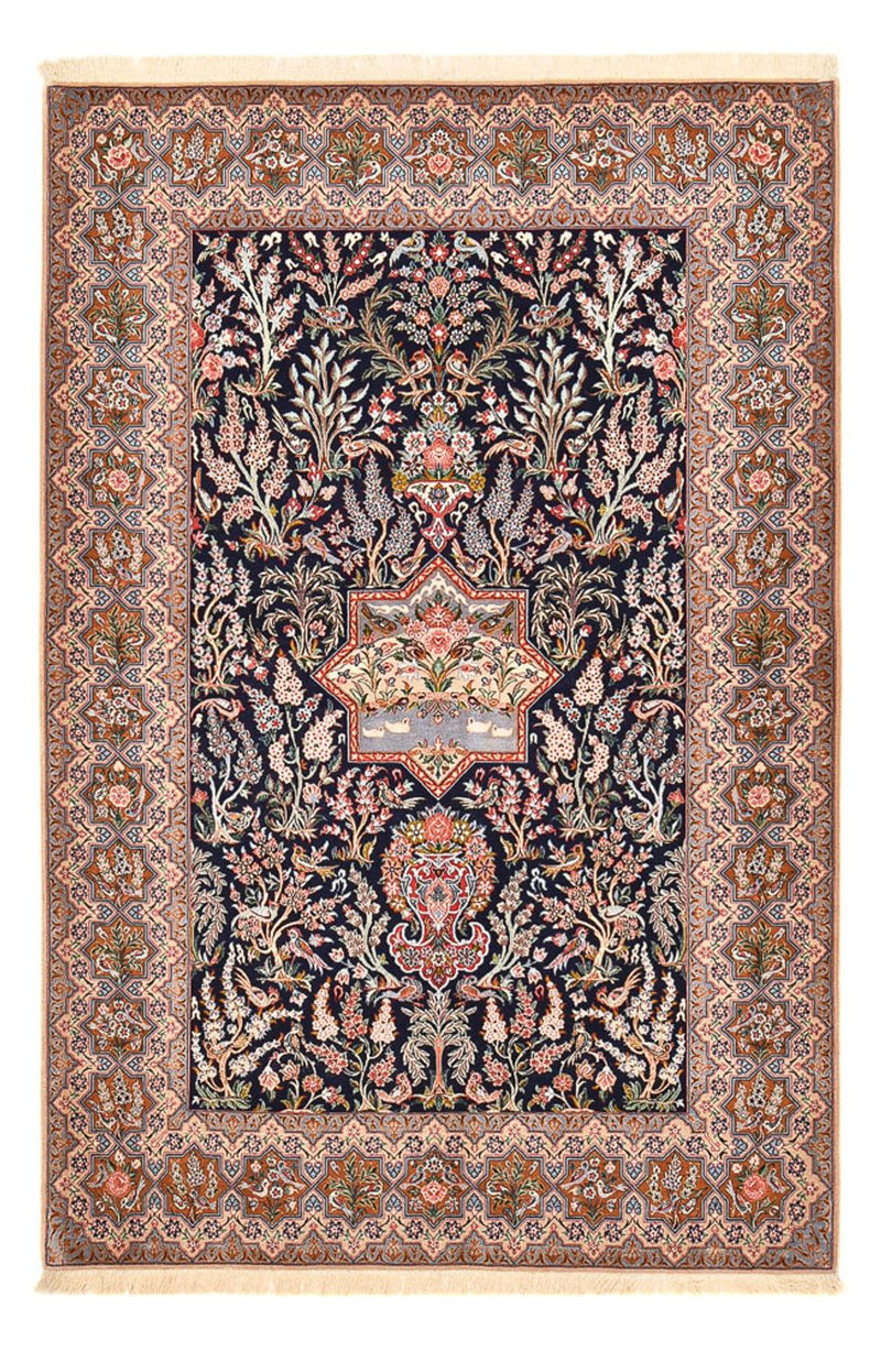 Perzisch tapijt - Isfahan - Premium - 238 x 159 cm - donkerblauw