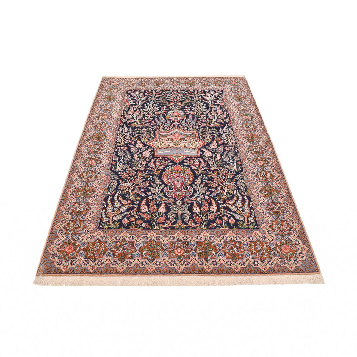 Perzisch tapijt - Isfahan - Premium - 238 x 159 cm - donkerblauw