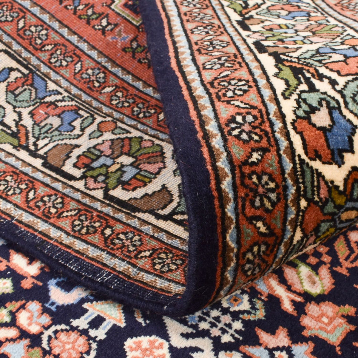 Loper Gabbeh Tapijt - Kashkuli Perzisch - 202 x 150 cm - donkerblauw