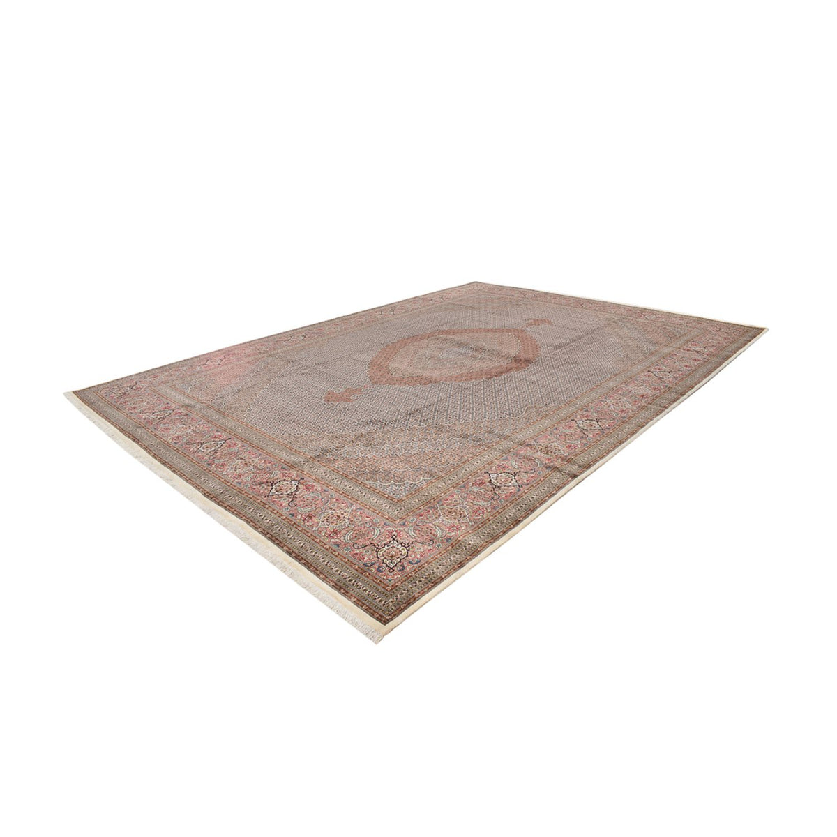 Perzisch tapijt - Tabriz - Royal - 502 x 350 cm - licht beige