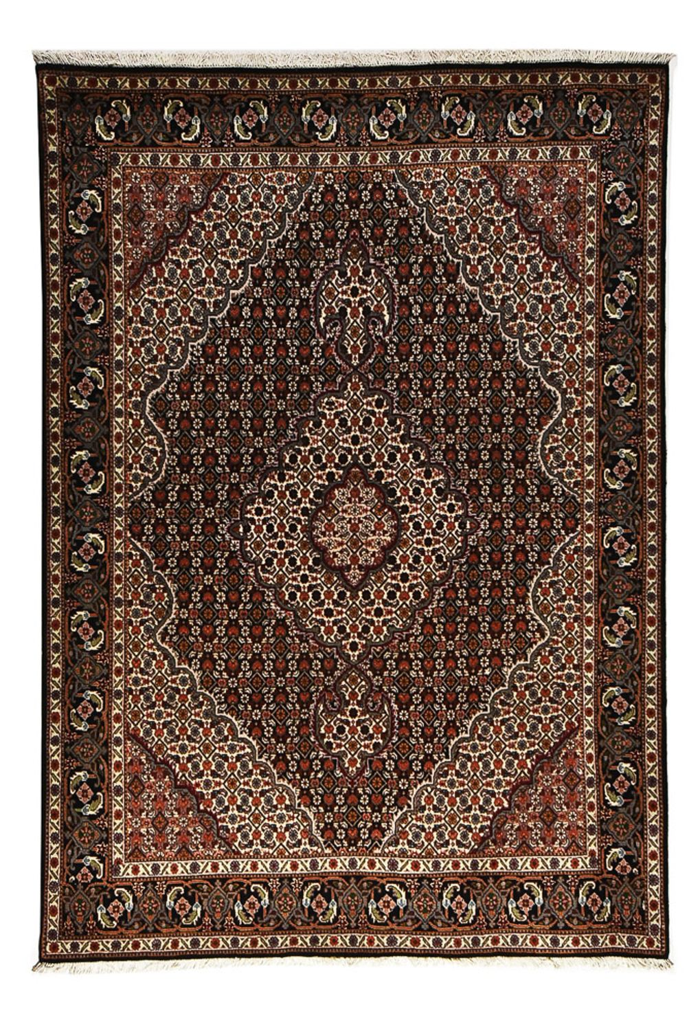 Perzisch tapijt - Tabriz - Royal - 200 x 152 cm - donkerbruin