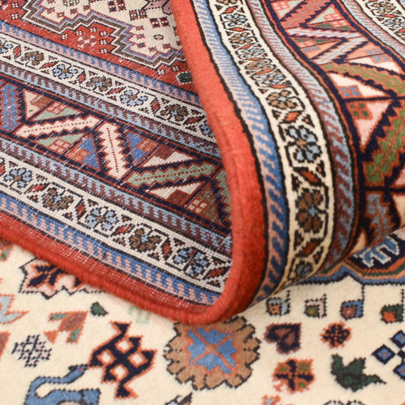 Gabbeh Tapijt - Kashkuli Perzisch - 208 x 148 cm - crème