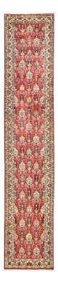 Loper Perzisch tapijt - Tabriz - Royal - 408 x 80 cm - licht rood