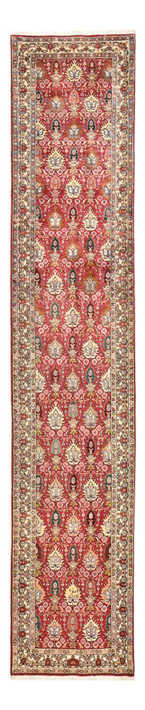 Loper Perzisch tapijt - Tabriz - Royal - 408 x 80 cm - licht rood
