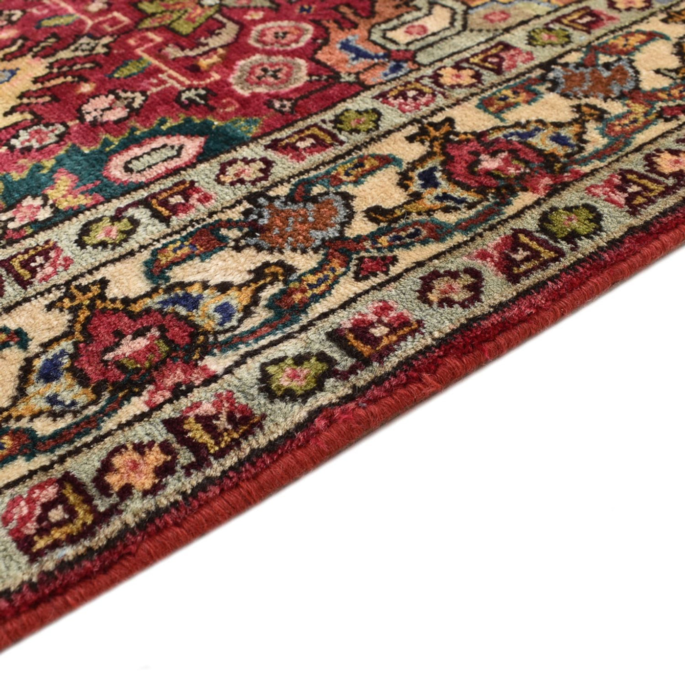 Tabriz - 40 Raj Tapijt 408x80cm - Perzisch tapijt