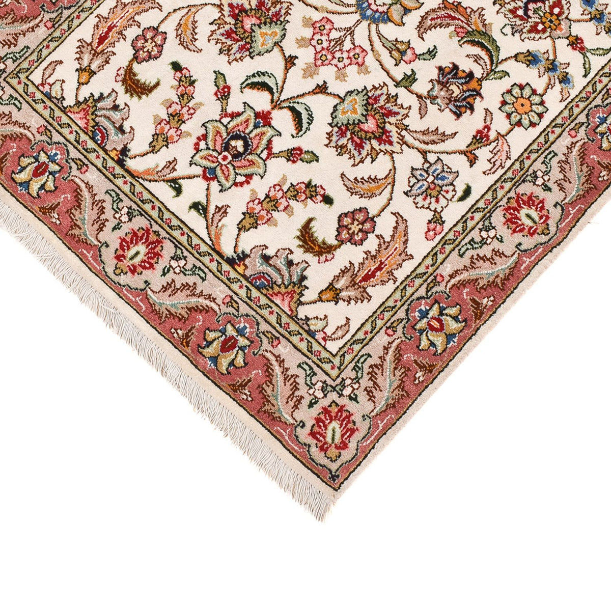 Loper Perzisch tapijt - Tabriz - Royal - 297 x 69 cm - zand