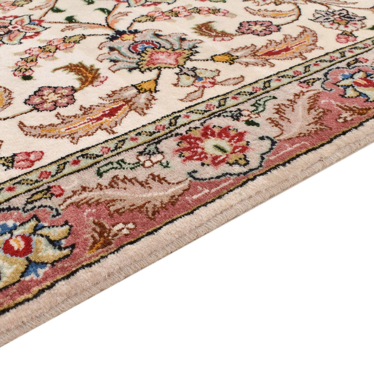Loper Perzisch tapijt - Tabriz - Royal - 297 x 69 cm - zand