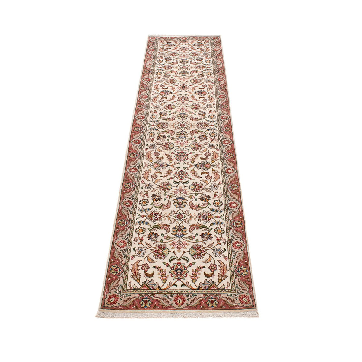 Loper Perzisch tapijt - Tabriz - Royal - 297 x 69 cm - zand
