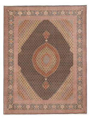 Perzisch tapijt - Tabriz - Royal - 394 x 302 cm - donker beige