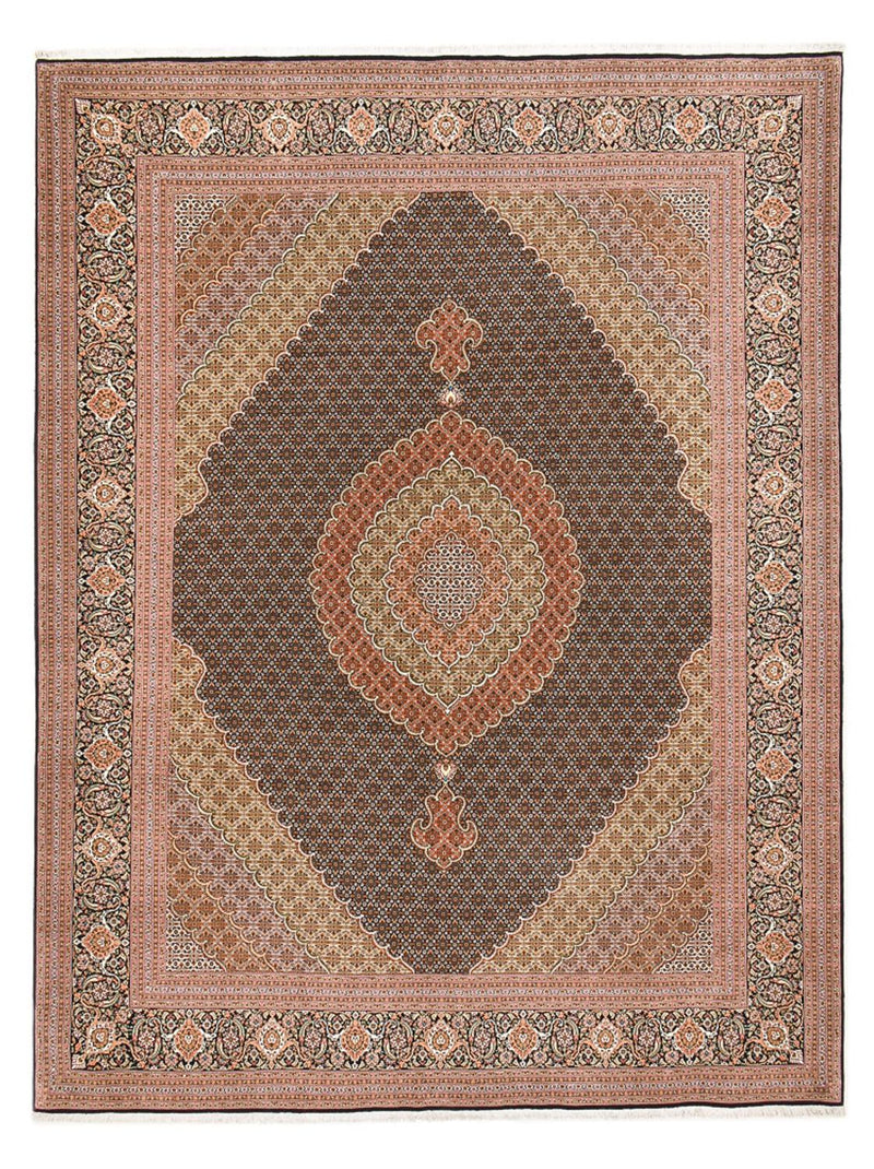 Perzisch tapijt - Tabriz - Royal - 394 x 302 cm - donker beige