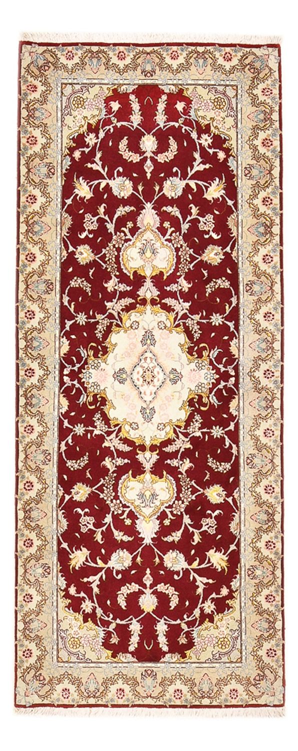 Loper Perzisch tapijt - Tabriz - Royal - 198 x 80 cm - rood