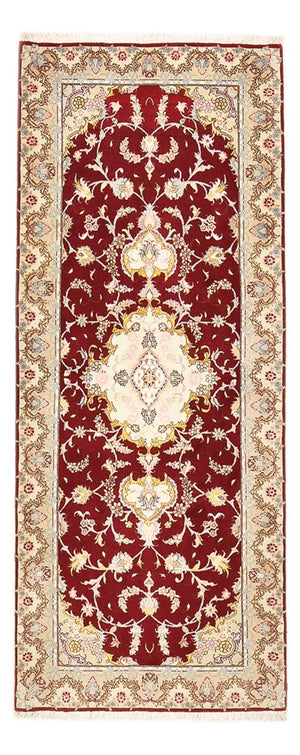 Loper Perzisch tapijt - Tabriz - Royal - 198 x 80 cm - rood