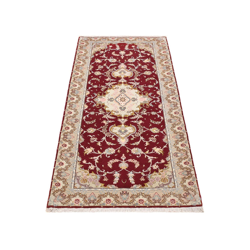Loper Perzisch tapijt - Tabriz - Royal - 198 x 80 cm - rood