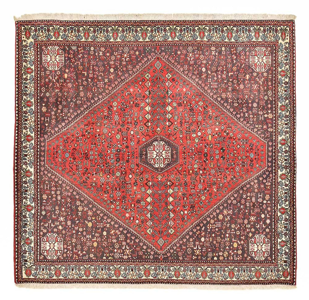 Perzisch Tapijt - Nomadisch - 220 x 213 cm - rood