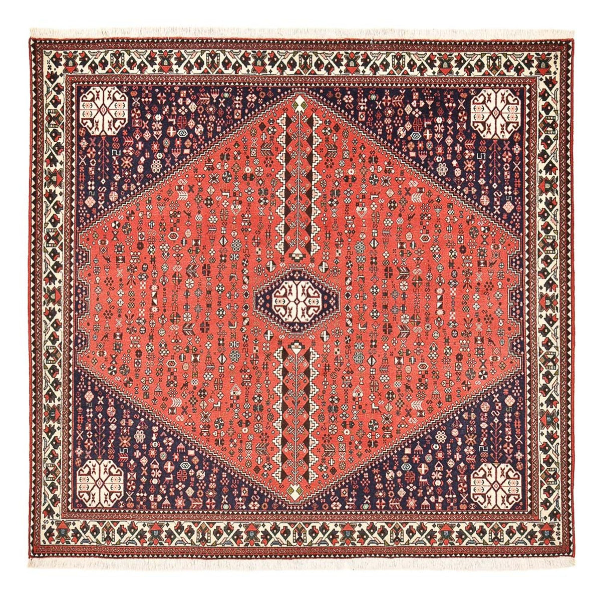 Perzisch Tapijt - Nomadisch vierkant  - 199 x 198 cm - rood