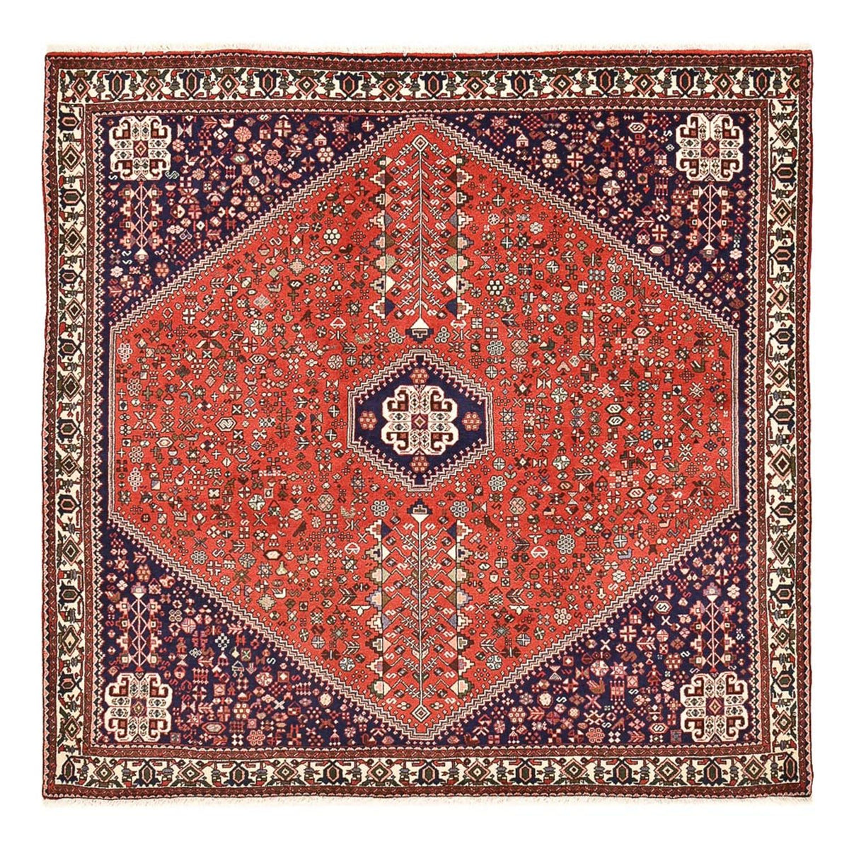 Perzisch Tapijt - Nomadisch vierkant  - 202 x 201 cm - rood
