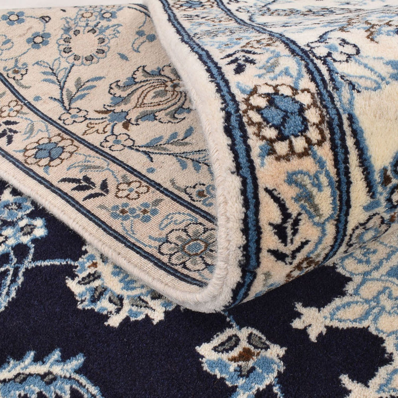 Perzisch tapijt - Nain - 300 x 250 cm - donkerblauw