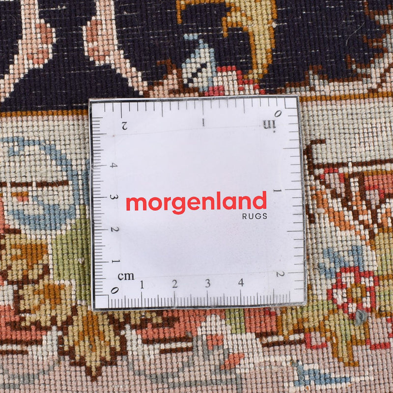 Loper Perzisch tapijt - Tabriz - Royal - 288 x 69 cm - donkerblauw