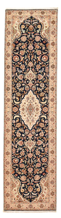 Loper Perzisch tapijt - Tabriz - Royal - 310 x 83 cm - donkerblauw