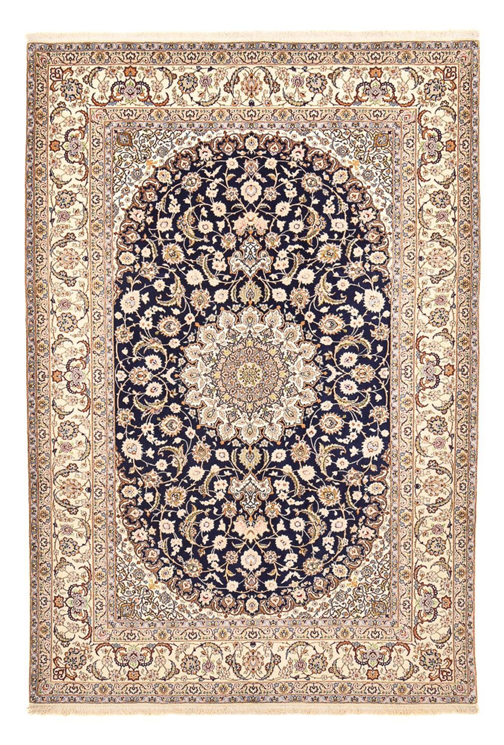 Perzisch tapijt - Isfahan - Premium - 304 x 203 cm - donkerblauw