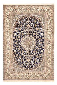 Perzisch tapijt - Isfahan - Premium - 304 x 203 cm - donkerblauw