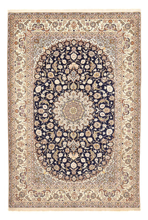 Perzisch tapijt - Isfahan - Premium - 304 x 203 cm - donkerblauw