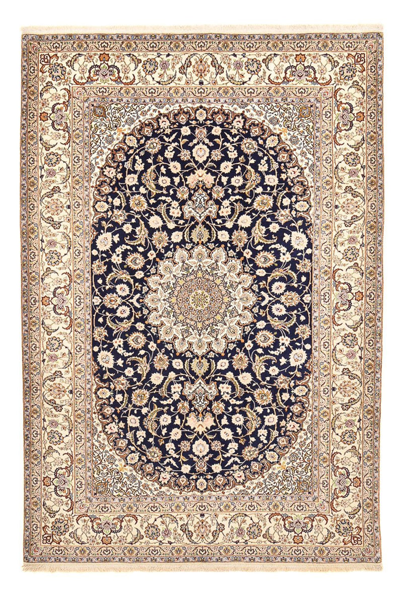 Perzisch tapijt - Isfahan - Premium - 304 x 203 cm - donkerblauw