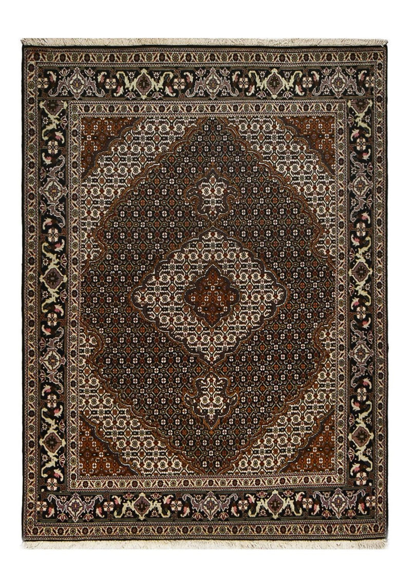 Perzisch tapijt - Tabriz - Royal - 198 x 148 cm - donkerbruin