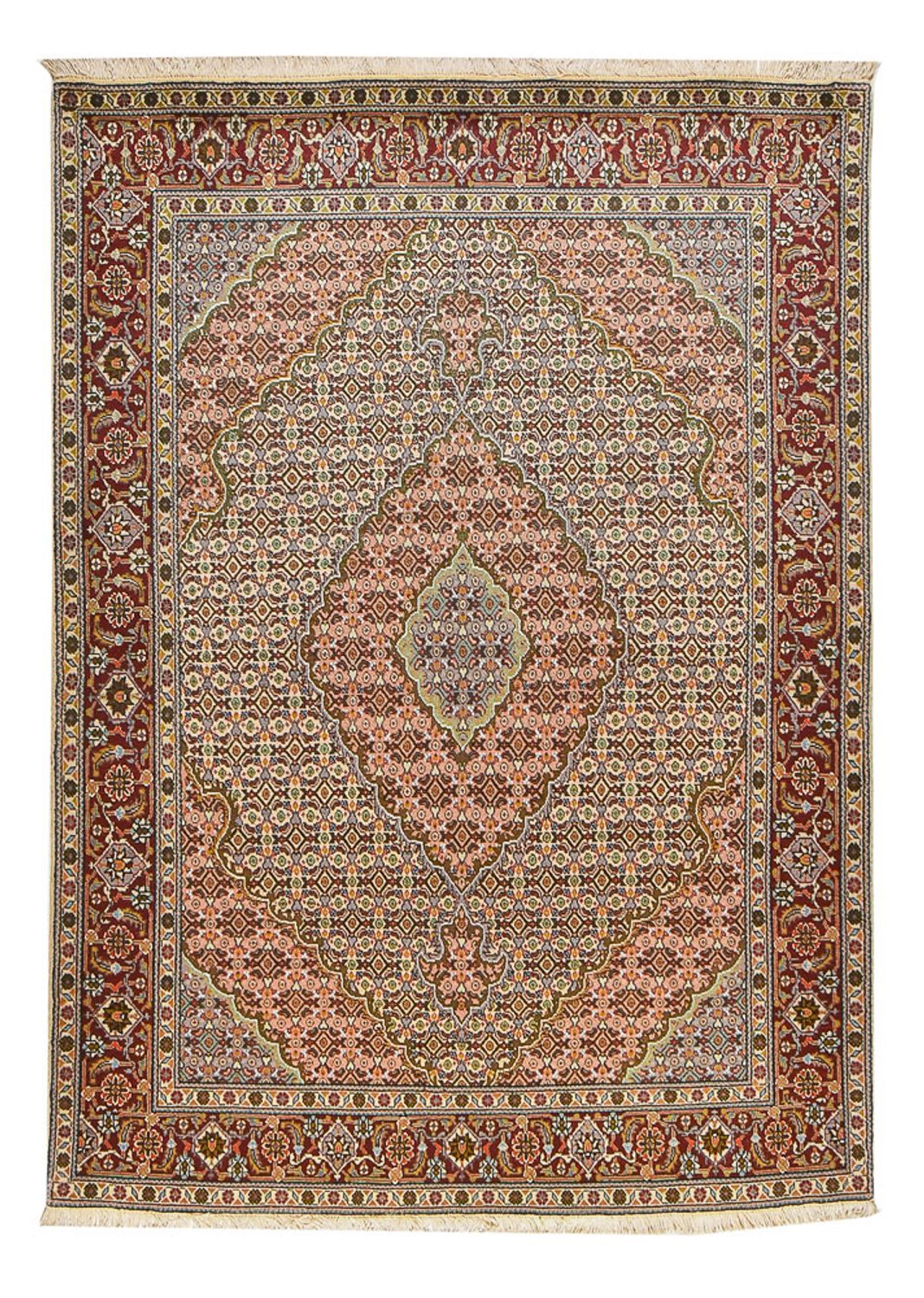 Perzisch tapijt - Tabriz - Royal - 209 x 150 cm - zand