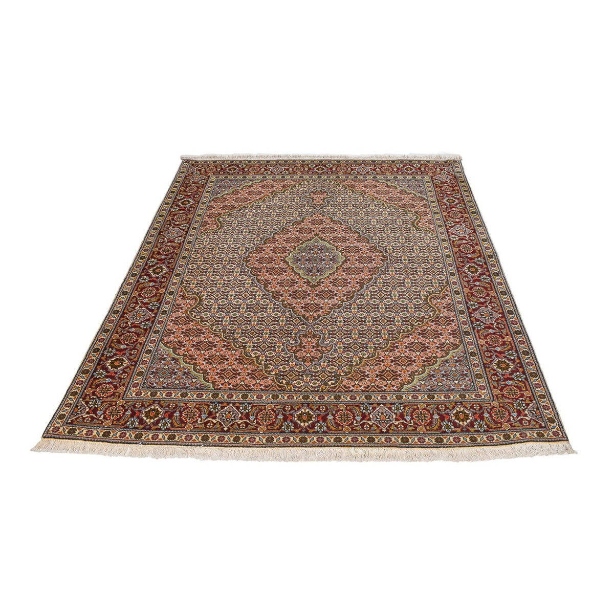 Perzisch tapijt - Tabriz - Royal - 209 x 150 cm - zand