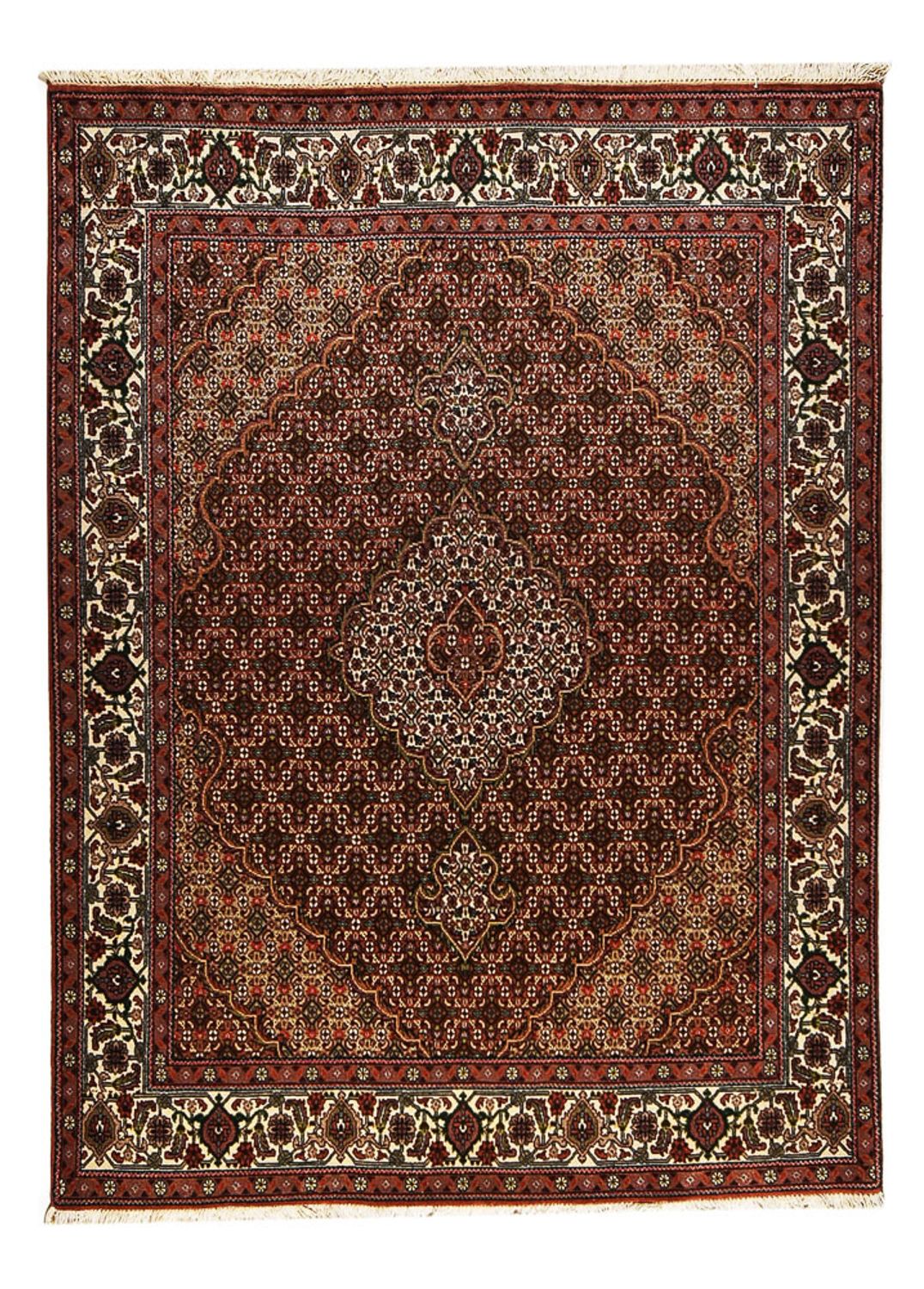 Perzisch tapijt - Tabriz - Royal - 200 x 147 cm - donkerrood