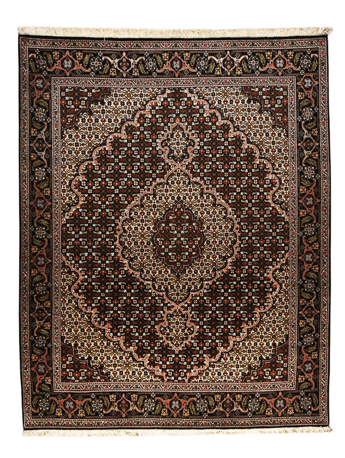 Perzisch tapijt - Tabriz - Royal - 200 x 151 cm - donkerbruin