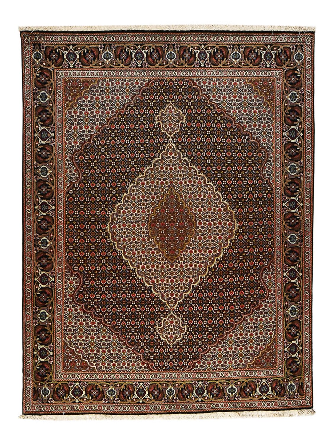 Perzisch tapijt - Tabriz - Royal - 195 x 150 cm - donkerbruin