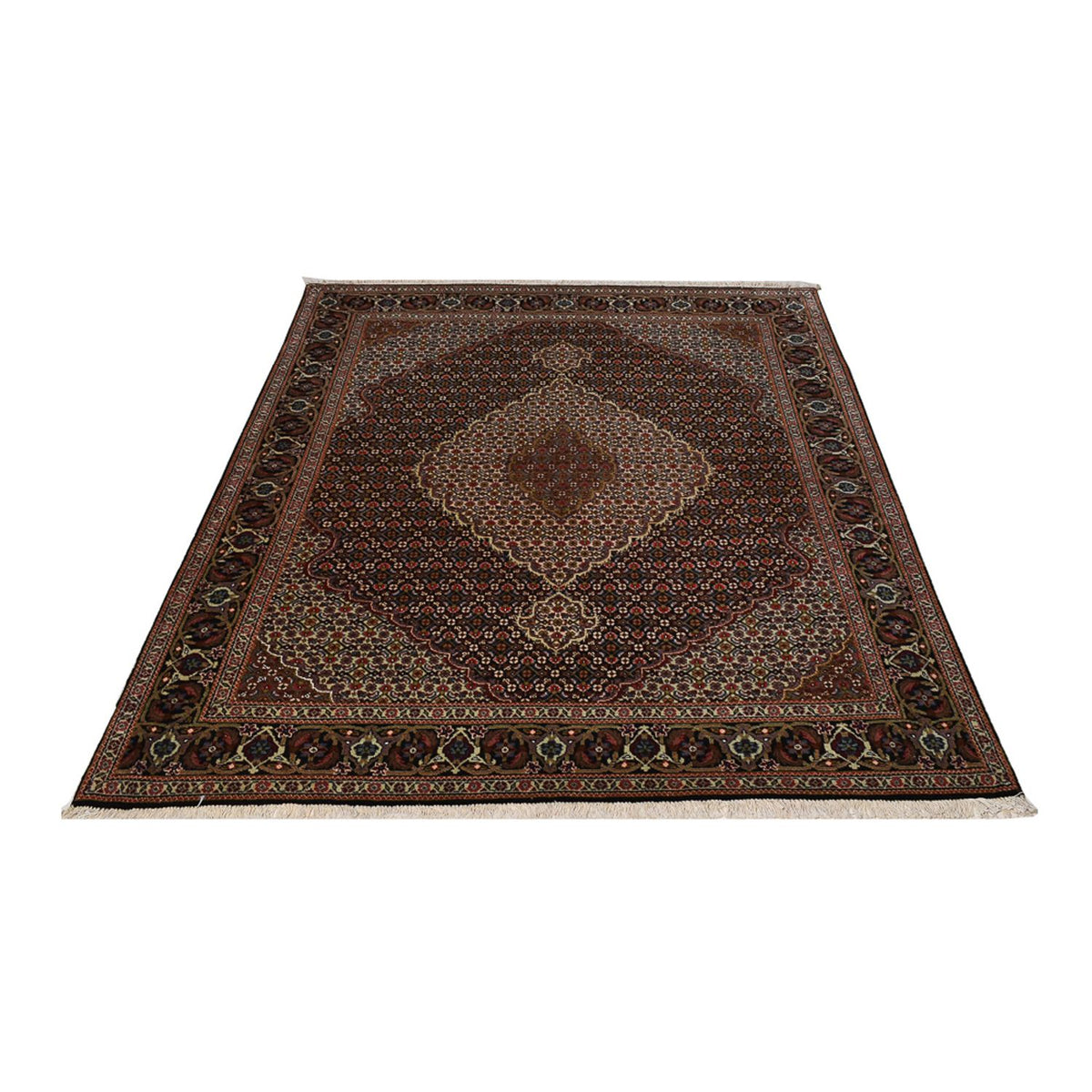 Perzisch tapijt - Tabriz - Royal - 195 x 150 cm - donkerbruin