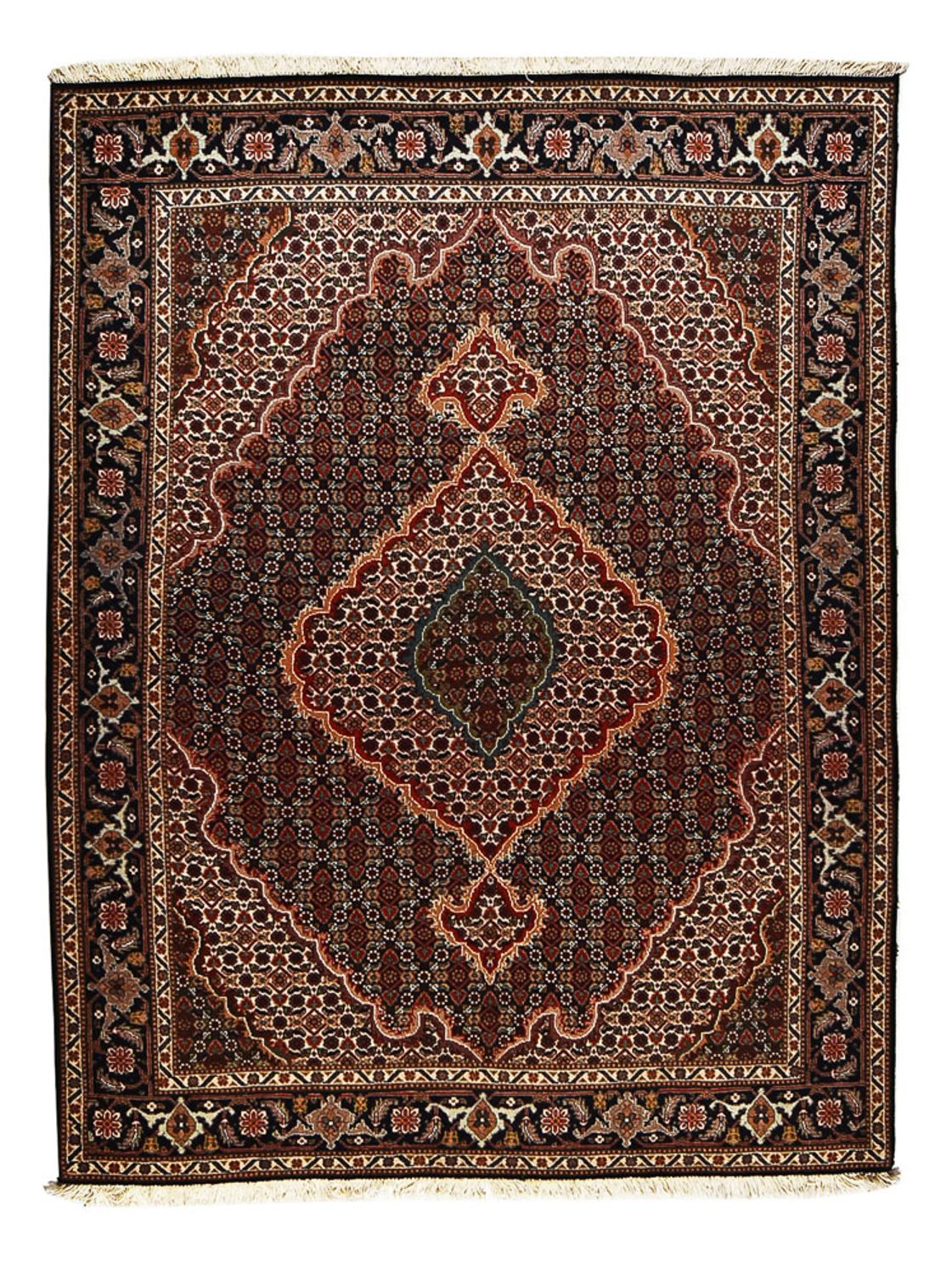 Perzisch tapijt - Tabriz - Royal - 198 x 150 cm - donkerbruin