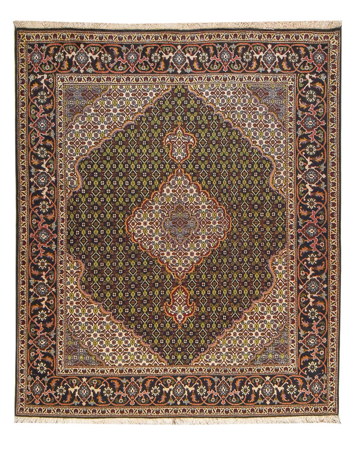 Perzisch tapijt - Tabriz - Royal - 183 x 153 cm - zand