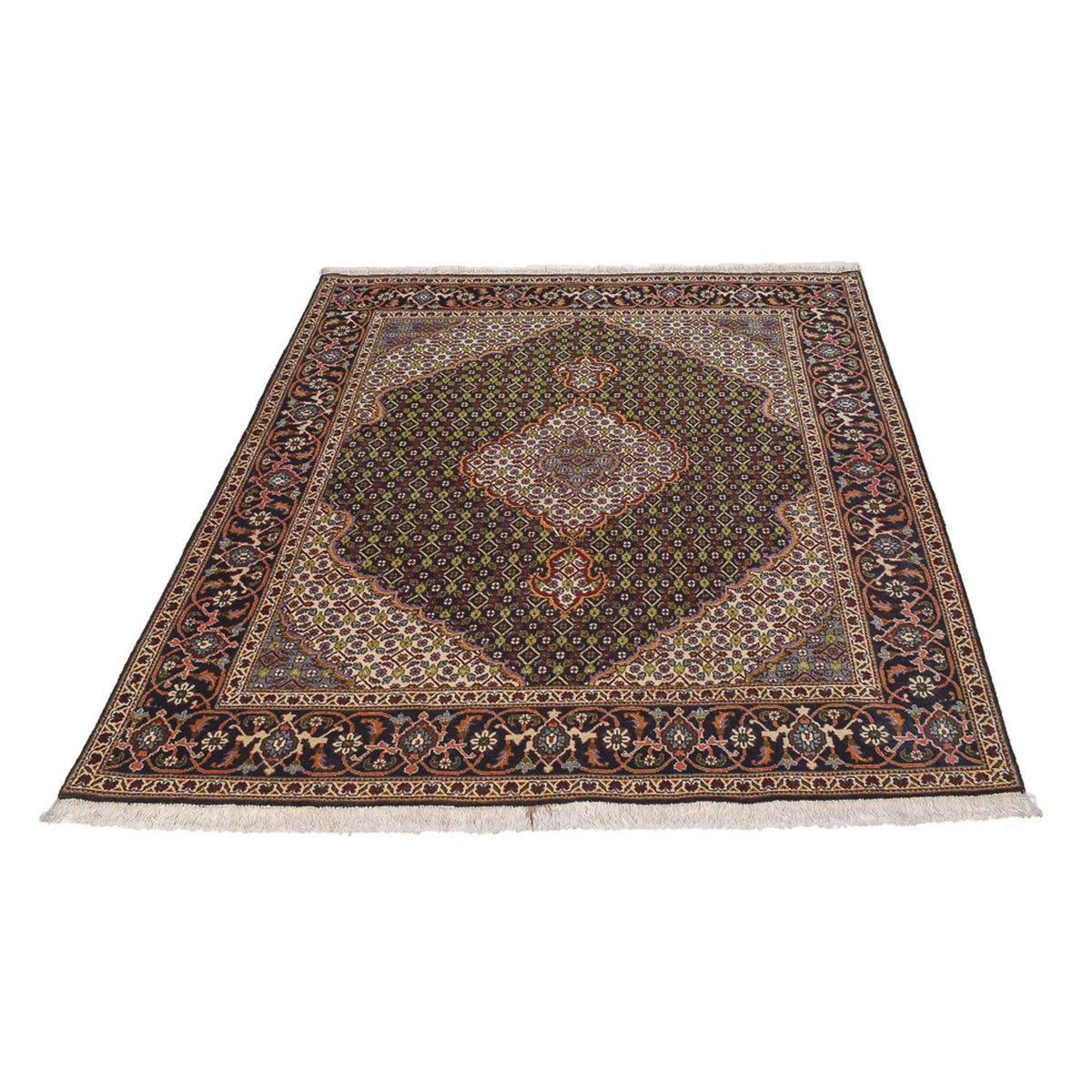 Perzisch tapijt - Tabriz - Royal - 183 x 153 cm - zand