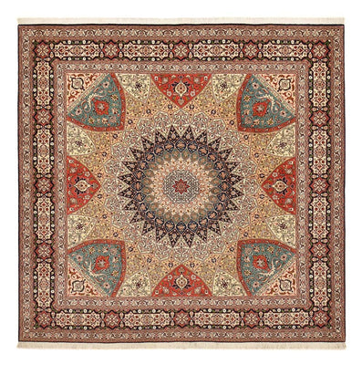 Perzisch tapijt - Tabriz - Royal vierkant  - 253 x 251 cm - donker beige