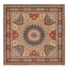 Tabriz - 50 Raj Tapijt 251x253cm - Perzisch tapijt - Vierkant / Donker beige / 251 x 253 cm Vierkant