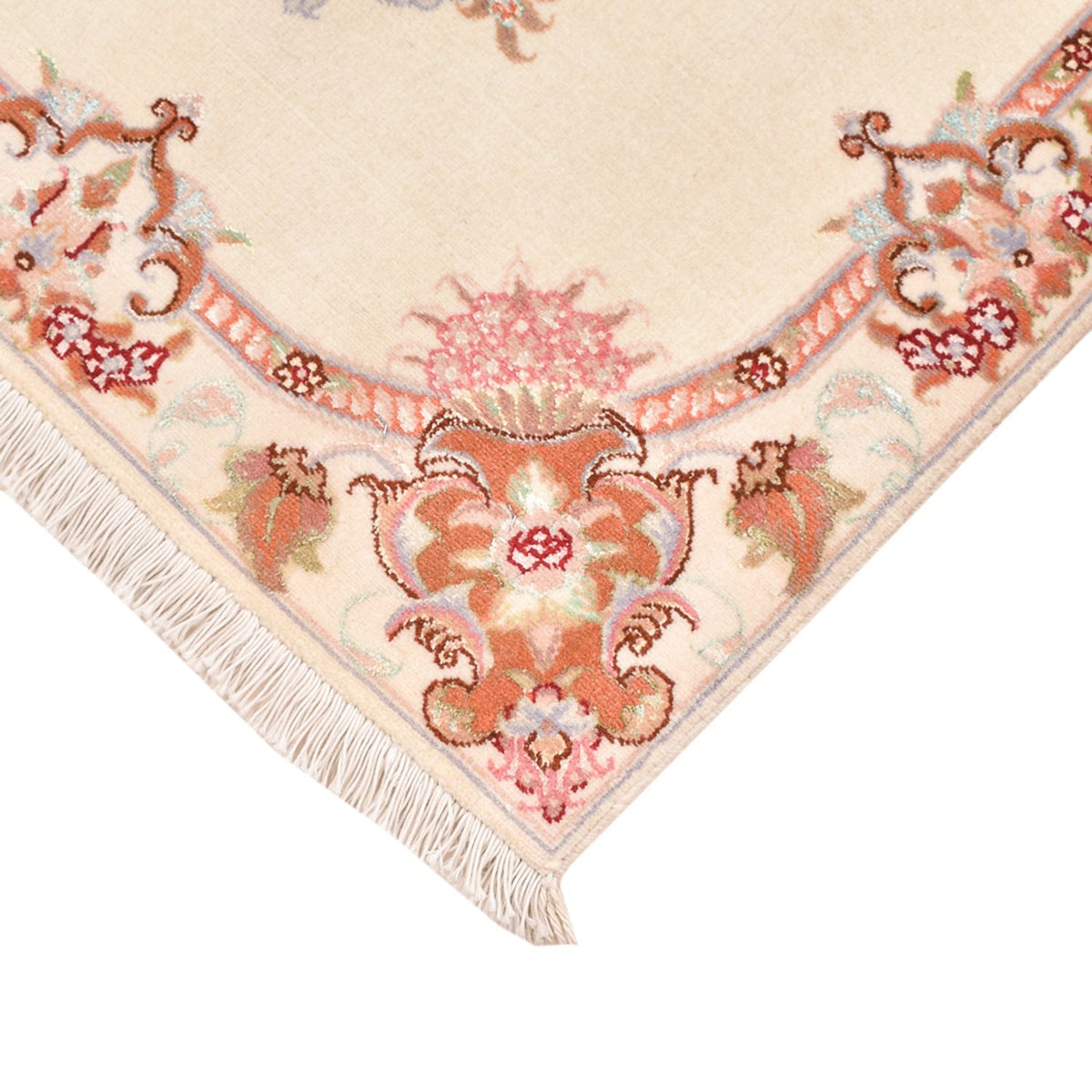 Perzisch tapijt - Tabriz - Royal - 90 x 60 cm - crème