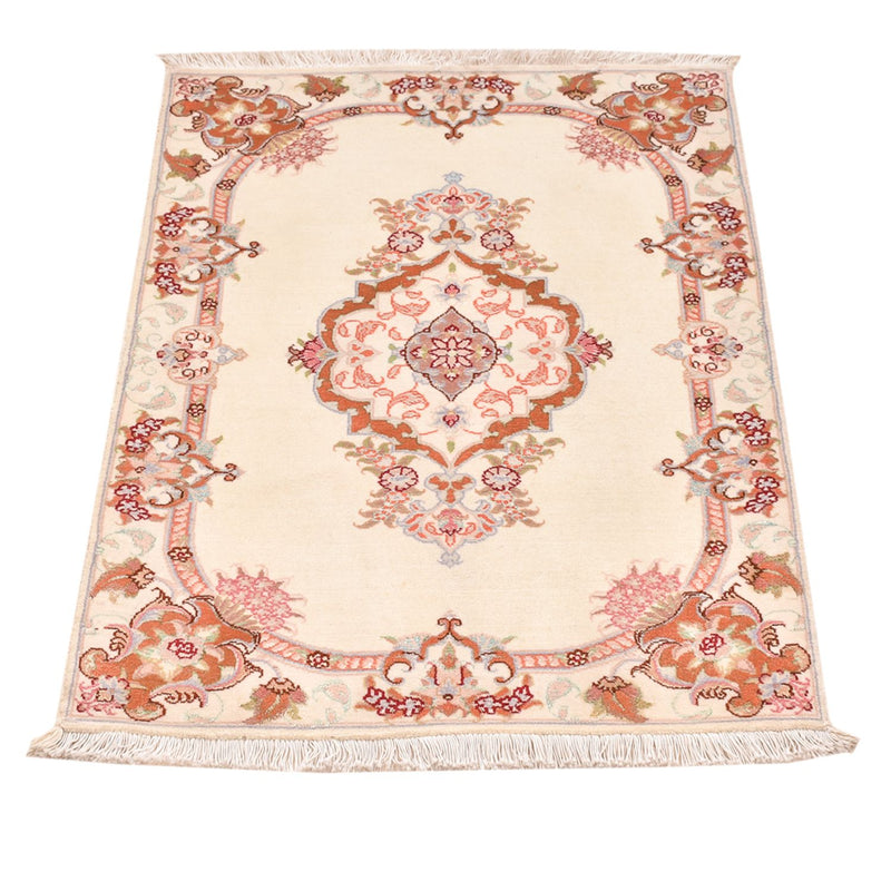 Perzisch tapijt - Tabriz - Royal - 90 x 60 cm - crème