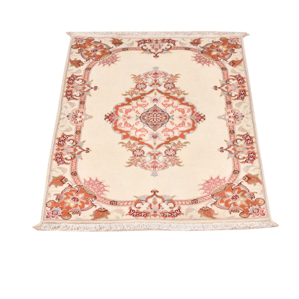 Perzisch tapijt - Tabriz - Royal - 90 x 60 cm - crème